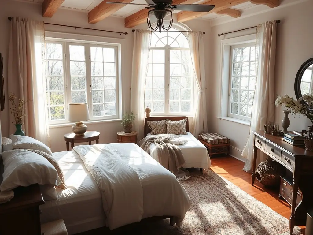 A well-maintained Airbnb property with fresh linens and a welcoming atmosphere, demonstrating the guest-ready standards achieved through Premium Peak Cleaning Co.'s property management services.