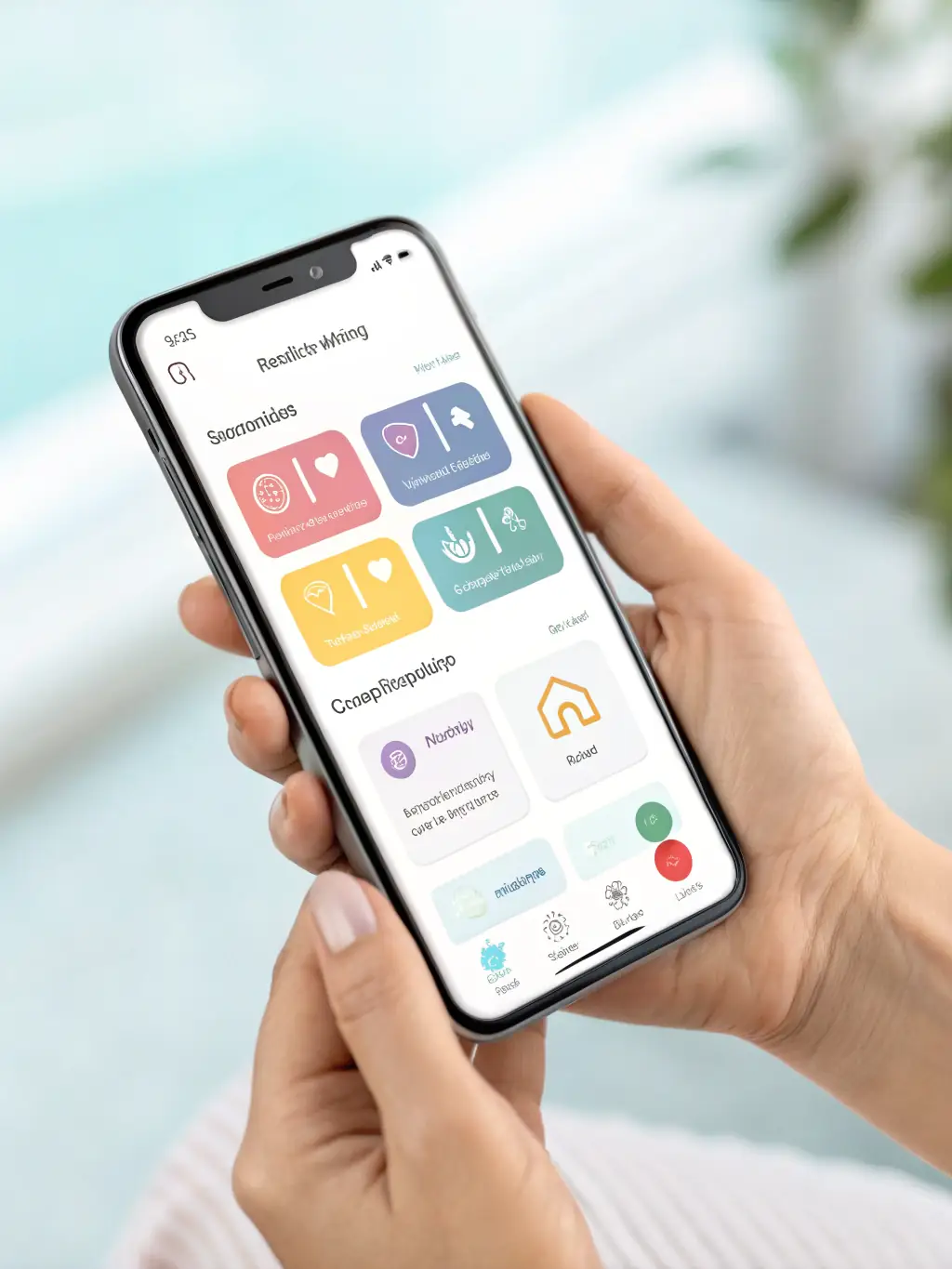 A brightly lit icon depicting a smartphone with a quote request form displayed on the screen, set against a clean, modern background. This image represents the first step in the bond back cleaning process: getting a quote.
