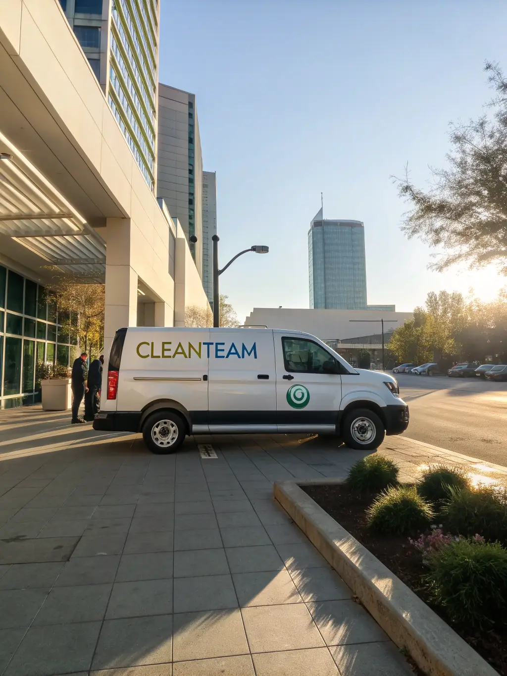 A calendar graphic showing flexible scheduling options with a Premium Peak Cleaning Co. van in the background, indicating fast and reliable service in Albury, NSW.
