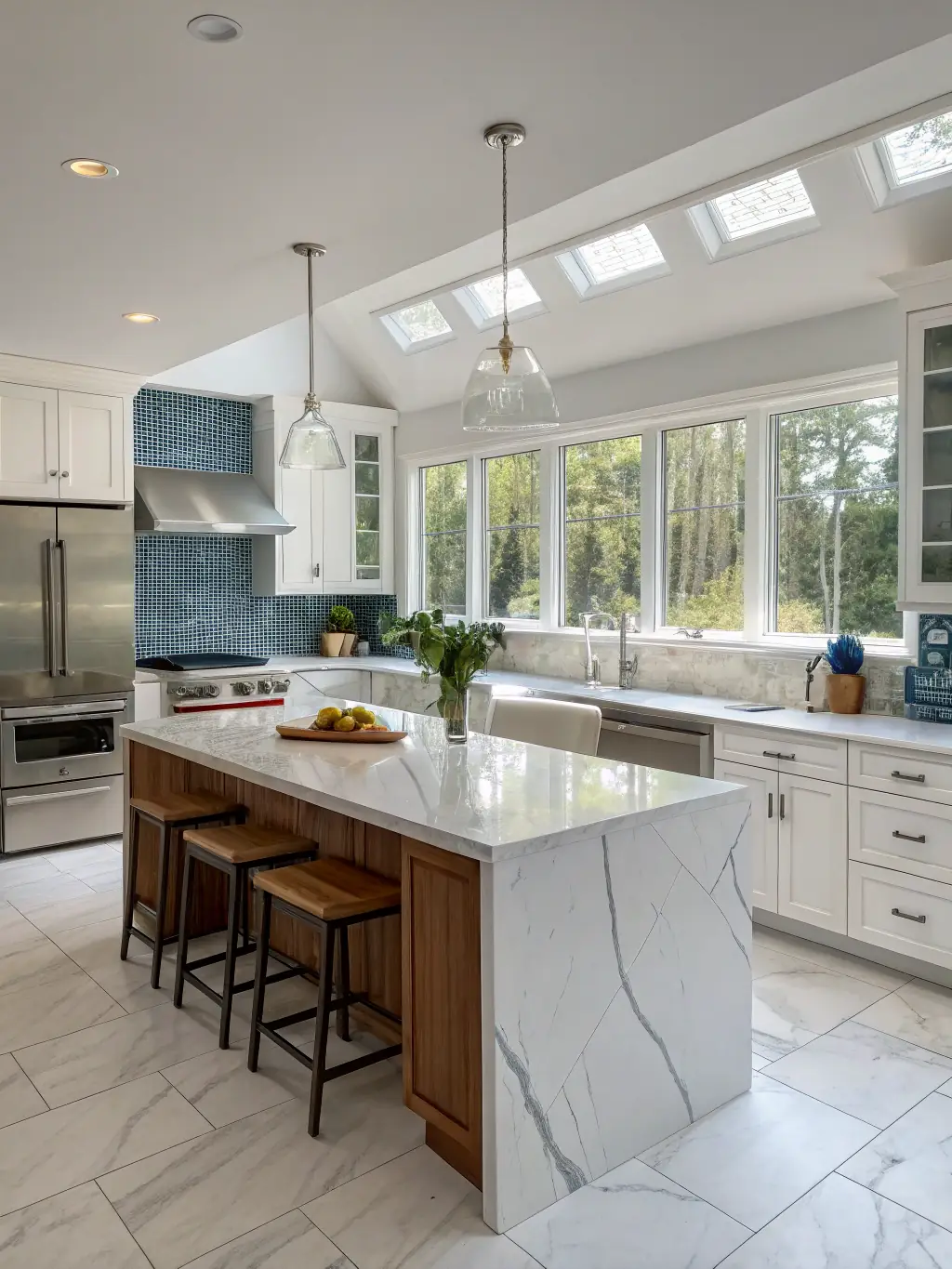 A sparkling clean kitchen with stainless steel appliances gleaming, showcasing Premium Peak Cleaning Co.'s kitchen deep clean service in Wangaratta.