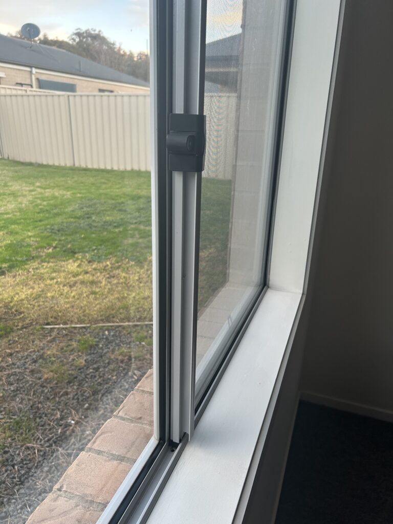Clean window tracks and frame in a bright bedroom – Wodonga VIC